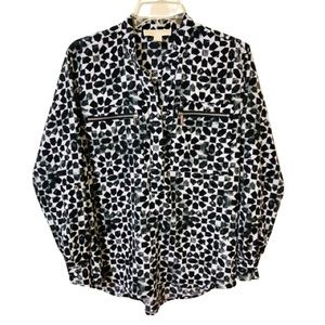 Michael Michael Kors Top/Blouse - Black/White - Size Small